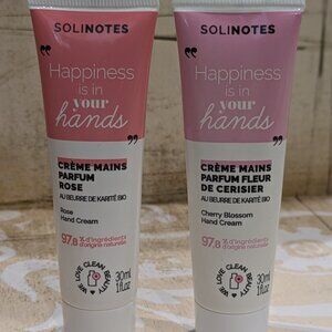 Solinotes Mini Hand Cream (Set of 2) Cherry Blossom & Rose Clean Beauty